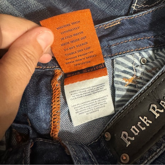 Rock Revival Elena straight leg Jean dark wash size 26 - Picture 7 of 8